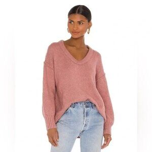 Free People Brookside Tunic Sweater Size XS, Alpine Rose/Pink